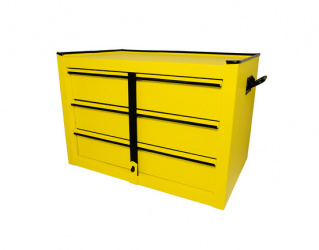 Surtek Caja de Herramientas 125109, 3 Compartimentos, Amarillo  