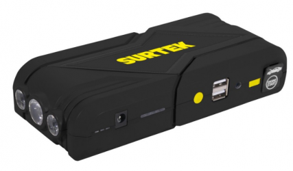 Surtek Arrancador De Batería Portátil AB11, 2 Polos, 11000mAh, 110V 