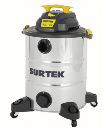 Surtek Aspiradora AS616, 60W, 300ml, Negro/Gris 