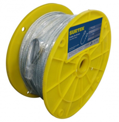 Surtek Bobina de Cable de Acero, 1/2