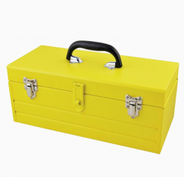 Surtek Caja de Herramientas Metálica CM20, Amarillo 