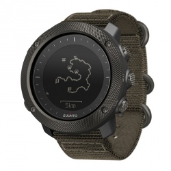 SUUNTO Smartwatch TRAVERSE ALPHA, Bluetooth, Android/iOS, Negro/Verde - Resistente al Agua 