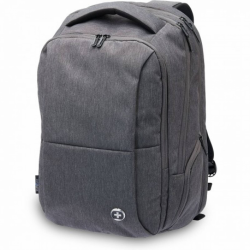 Swissdigital Design Mochila de Poliéster Iron para Laptop 15.6'', Gris 