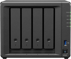 Synology DP340 NAS, 4 Bahías, 32.8TB, AMD Ryzen R1600, 16GB RAM, SATA ― Incluye Discos Duros 