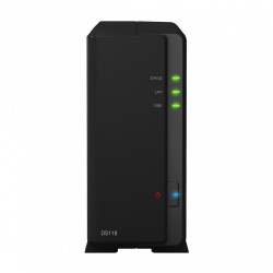 Synology Servidor NAS DS118 de 1 Bahia, Realtek RTD1296 1.40GHz, 1GB DDR4, max. 12TB, 2x USB 3.0 ― no incluye Discos 