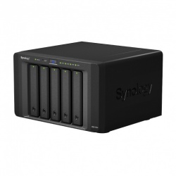 Synology Servidor NAS DS1515+ de 5 Bahías, max. 30TB, 4x RJ-45, 4x USB 3.0 - no incluye Discos Duros 