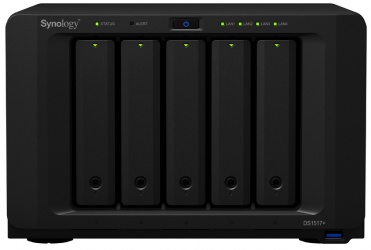 Synology Servidor NAS DS1517+ de 5 Bahías, Intel Atom C2538 2.40GHz, 2GB DDR3, 4x USB 3.0 - no incluye Discos 