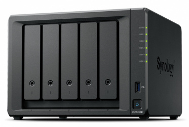 Synology DS1525+ NAS, 15 Bahías AMD Ryzen Embedded V1500B, 8GB RAM, M.2, SATA III, máx 300TB ― No Incluye Disco 