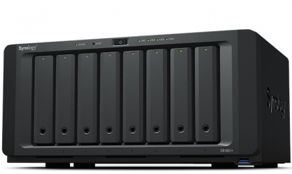 Synology DiskStation DS1821+ NAS de 8 Bahías, AMD Ryzen V1500B 2.20GHz, USB 3.0, Negro ― no Incluye Discos Duros 