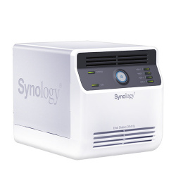 Synology Servidor NAS DiskStation DS410J de 4 Bahías, Marvell Kirkwood 88F6281 800MHz, 128MB, 2x USB, Blanco ― No Incluye Discos 