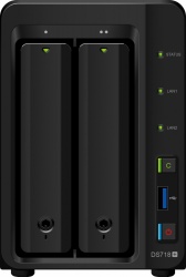 Servidor Synology NAS de 2 Bahías DS718+, Intel J3455 1.50GHz, 2GB DDR3L, max. 20TB, 2.5/3.5'', SATA, Escritorio, - no Sistema Operativo Instalado 