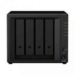 Synology DiskStation NAS de 4 Bahías, máx. 64TB, Intel Celeron J4125 2GHz, USB 3.0, Negro ― no Incluye Discos 