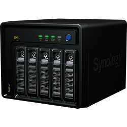 Synology DX5 Unidad de Expansión de 5 Bahías, máx. 5TB, eSATA, Negro ― No Incluye Discos 
