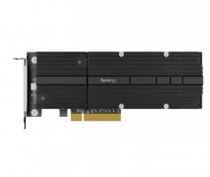 Synology Tarjeta PCI Express M2D20 para SSD, NVMe M.2, Negro 