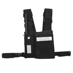 Sycom Pechera Universal con Soporte para Radio, Negro 