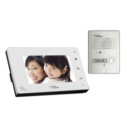 Syscom Kit de Videoportero con Pantalla LCD 7'', Altavoz, Blanco 