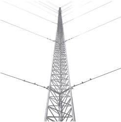 Syscom Kit de Torre Arriostrada KTZ-30E-015, 15 Metros, hasta 200kg, 1 Pieza, Incluye Copete de Torre, Brida, Base, Anclas y Accesorios 