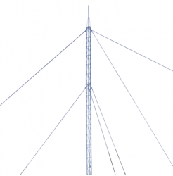 Syscom Kit de Torre Arriostrada KTZ-30E-018P, 18 Metros, hasta 200kg, 1 Pieza, Incluye Copete de Torre, Brida, Base, Anclas y Accesorios 