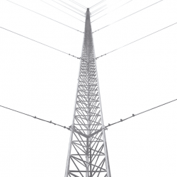 Syscom Kit de Torre Arriostrada KTZ-35G-033, 33 Metros, hasta 350kg, 1 Pieza, Incluye Copete de Torre, Brida, Base, Anclas y Accesorios 