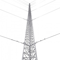 Syscom Kit de Torre Arriostrada KTZ-45E-012, 12 Metros, hasta 500kg, 8 Piezas, Incluye Copete de Torre, Brida, Base, Anclas y Accesorios 