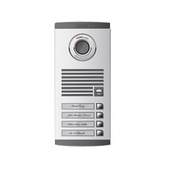 Syscom Videoportero para 4 Apartamentos KVL-C204I, Alámbrico, Plata 