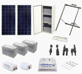 Syscom Juego de Montaje para Panel Solar PL1224GRC, Aluminio/Acero 