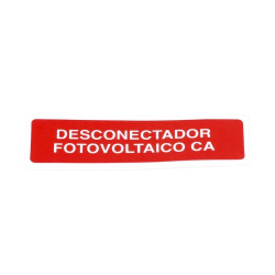 Syscom Etiqueta de Desconectador Fotovoltaico PVLDISCONNECTOR, 20 Etiquetas, Rojo 