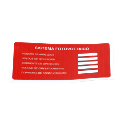Syscom Etiqueta Industrial PVLSYSTEMPV, 20 Etiquetas, Rojo 