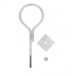 Syscom Ancla con Aro para Pared, 1/2