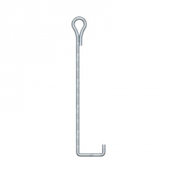 Syscom Ancla para Retenida Galvanizado, 92cm, Plata 