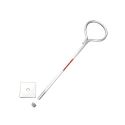 Syscom Ancla de Losa o Pared, 3/4'', 65cm, Plata 