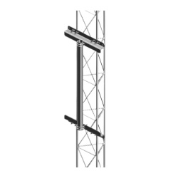 Syscom Mástil Robusto para Instalación Torre de Tramo STZ30G/STZ35G/STZ45G, 1 Metro, Gris 