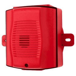 System Sensor Sirena para Exterior, Alámbrico, 93dB, Rojo 