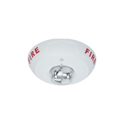 System Sensor Sirena con Lámpara Estroboscópica PC2-WL, Montaje en Techo, Blanco 