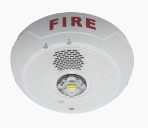 System Sensor Luz Estroboscópica para Montaje en Techo PC2WLED, Alámbrico, 88 Db, Blanco 