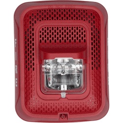 System Sensor Sirena con Lámpara Estroboscópica, Montaje en Pared, Rojo 