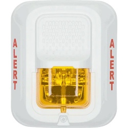 System Sensor Sirena con Lámpara Estroboscópica SWL-ALERT, Montaje en Pared, Blanco 