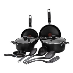 T-Fal Batería de Cocina Expert Chef, Aluminio, Antiadherente, 11 Piezas 