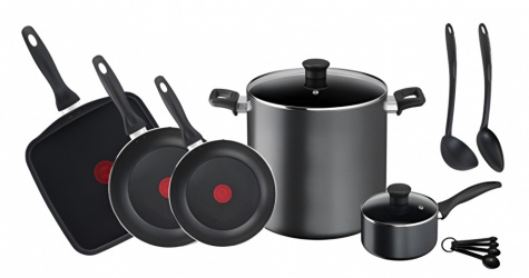 T-Fal Batería de Cocina Expert Chef, Aluminio, Antiadherente, 13 Piezas 