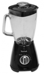T-Fal Licuadora BL30B8MXA, 1.25 Litros, 500W, 5 Velocidades, Jarra de Vidrio, Negro 