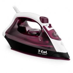 T-Fal Plancha de Vapor, 1200W, 0.22 Litros, Blanco/Tinto 
