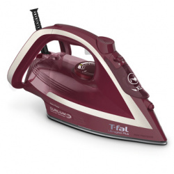 T-Fal Plancha de Vapor en Seco, Suela Antiadherente, 1800W, Tinto 