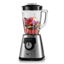 T-Fal Licuadora LN342DX0, 2.2 Litros, 550W, 2 Velocidades, Negro/Plata 