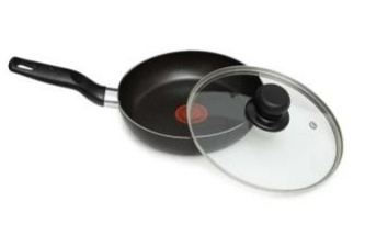 T-Fal Sartén 0392100, 2 Piezas, Antiadherente, Aluminio, Negro 