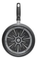 T-Fal Sartén Vital Stone 0237400, Antiadherente, Acero Inoxidable, Negro 