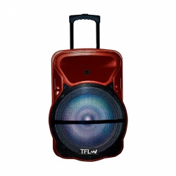 TFL Bable STAGE12, Bluetooth, Inalámbrico, 6000W PMPO, Rojo 