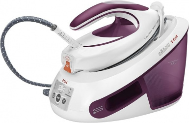 T-Fal Plancha Vapor SV8031X0, 2.400W, 1.8L, Blanco/Morado 