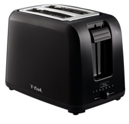 T-Fal Tostadora TT1A18MX, 2 Rebanadas, Negro 
