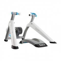 Tacx Rodillos Entrenadores de Ciclismo Inteligentes Flow Smart, ANT+, Bluetooth, Gris/Blanco 