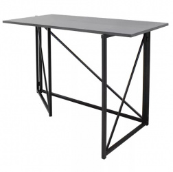 TAMMEX Escritorio Plegable MOBICUBE, Negro/Gris 